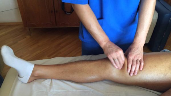 массаж при артрите колена